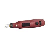 Mini macchina for rettifica 12V Kit di utensili rotanti a velocità variabile Penna for incisione elettrica for lucidatura e lavorazione del legno,per la creazione di gioielli in legno, pietra(Red)