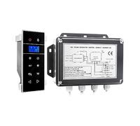 Mini Macchina for Sauna a e montata a Parete da 3KW, Kit di Accessori for Bagno Turco con Doccia con Display LCD for Controller for Sauna for Telefono,Caratteristiche di Sicurezza(VS-9007B-3KW-BP)