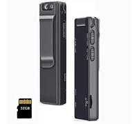 Mini macchina fotografica montata sul corpo con l'audio, macchina fotografica indossabile della polizia 1080P per il registratore di applicazione di legge, guardie di sicurezza (con la carta di 32 GB)