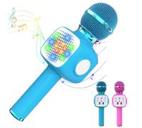 Mini macchina karaoke per bambini, Karafun Premium con migliaia di canzoni, altoparlante Bluetooth portatile, regalo di compleanno per ragazze di 6, 7, 8, 9, 10, 12 anni e oltre rosa,blu,Blu + Blu,Ros