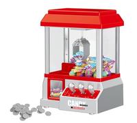 Mini macchina per artigli, Arcade Toy Grabber Machine per bambini, Candy Machine Retro Carnival Music e 24 Monete Set Regalo di Compleanno, Dolci, Giocattoli o piccoli premi