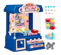 mini macchina per artigli grabber caramelle machine con 10 Bambole 10 Palline 20 Valuta di gioco,elettrica luci e suoni interattivi claw machine