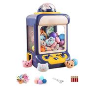 Mini macchina per artigli per bambini carina a forma di coniglio USB fai da te macchina per afferrare alimentata a batteria mini distributore automatico per la casa Natale per bambini blu