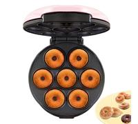 Mini macchina per ciambelle, Mini macchina per ciambelle 7 Antiaderente a 7 | Mini macchina per ciambelle per torte per Colazione, Dessert, Casa Rosa