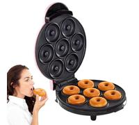 Mini macchina per ciambelle, Mini macchina per ciambelle 7 Antiaderente a 7 | Mini macchina per ciambelle per torte per Colazione, Dessert, Casa Rosa