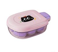Mini macchina per il ghiaccio in silicone, design carino e dimensioni compatte per cubetti di ghiaccio senza sforzo in piccoli spazi (rosa)