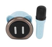 Mini macchina per karaoke, altoparlante portatile Bluetooth per karaoke con microfono e luci per feste, microfono con divertenti effetti di cambio vocale, per ragazze e ragazzi