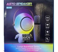 Mini Macchina per Karaoke Astronauta - Altoparlante BT Portatile con 1 Microfono