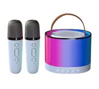 Mini Macchina per Karaoke con 2 Microfoni Wireless, Altoparlante Bluetooth 5809