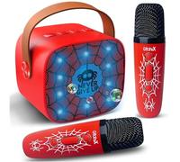 Mini macchina per karaoke per bambini con 2 microfoni wireless, 4, 5, 6, 7, 8, 9, 10, 11, 12+ anni, regalo di compleanno per bambini, 3-12 anni, giocattoli per karaoke, regali per feste di Natale