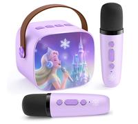 Mini macchina per karaoke per bambini, giocattolo per bambini, idea regalo, mini macchina per karaoke con 2 microfoni senza fili, età 3, 4, 5, 6, 7, 8, 9, 10, 11, 12+ anni, microfono per bambini di