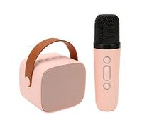 Mini Macchina per Karaoke Portatile per il Volume della Festa Altoparlante Regolabile Microfono Stereo HD Stabile a Lunga Distanza per Adulti (Rosa)