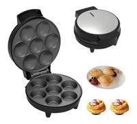 Mini macchina per torte e quiche, per uso domestico, con indicatore LED, piedini antiscivolo e riscaldamento su entrambi i lati, per colazione, snack e dessert