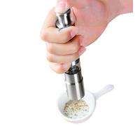 Mini macinapepe - macinacaffè una mano da 15,3 cm | macinacanzie in acciaio inossidabile 304 con ingrandimento regolabile | gadget da cucina portatile per sale marino con pepe nero