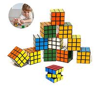 Mini Magico Cubo 12 Pezzi, Speed Cube Set, Mini Giochi, Giocattoli Pazienza Bambini, Speed Magic Cube, Classico cubo per Bambini, Regalini Fine Festa