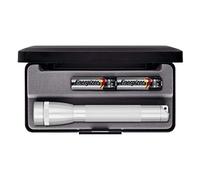 Mini Maglite, mini torcia, alimentata a due batterie AA, blu, argento, M2A10L