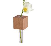 Mini Magnet Vases - Rustic Decorative Holder for Flowers | Solid Wood Magnetic Container with Compact Display Design, Wooden Fridge Planters, Desktop Ornament for Cabinet Refrigerator Kitchen