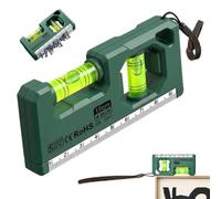 Mini Maģnetic Pocket Level With 90° & 180° Vials - Compact Acrylic Bubble Level Tool For DIY Picture Hanging Shelf Installation, Strong Mâgnet Base For Hands-Free Use, Portable Precision Leveler