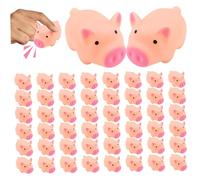 Mini maiali da 50 pezzi maialini in gomma giocattolo giocattolo float cigolotto giocattoli per bambini regalo per Halloween, Natale, Farm Animal Party Stile Style2 ..