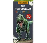 Mini-Malblock - Mein T-Rex-Malblock zum Schulstart: Malblock mit Farben und Pinsel