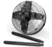 Mini mandrino per tornio per legno da 3", mandrini autocentranti a 4 ganasce per tornitura del legno con 1 filettatura 8TPI, per strumenti per tornio per la lavorazione del legno