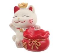 Mini Maneki Giapponese Gatto Della Prosperità Statuetta Di Fortunato