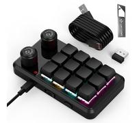Mini manopola meccanica programmabile RGB OSU a 12 tasti pad macro wireless Type-C