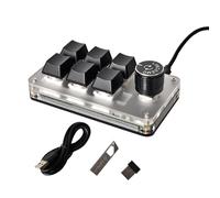 Mini manopola tastiera meccanica wireless programmabile RGB a 6 tasti Macro Pad