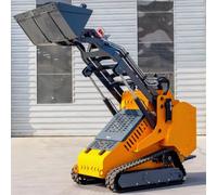 Mini manzo idraulico di slittamento, caricatore stand-on della pista per | Pala cingolata autoportante per alesatura di pali di recinzione, raschiatura del letame e livellamento dell'arena; si adatta