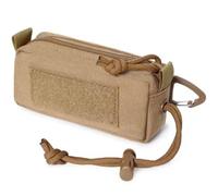 Mini marsupio MOLLE - Marsupio da trasporto quotidiano in nylon 1000D | sacco multiuso per caccia, escursionismo, campeggio | Organizer per telefono/portafoglio/chiavi (Khaki)