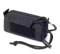 Mini marsupio MOLLE - Marsupio da trasporto quotidiano in nylon 1000D | sacco multiuso per caccia, escursionismo, campeggio | Organizer per telefono/portafoglio/chiavi (Black)