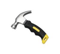 Mini martello a corno a testa tonda per uso domestico, decorazione in acciaio ad alto tenore di carbonio, colore: giallo e nero