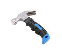 Mini martello per corno a testa tonda per uso domestico, in acciaio ad alto tenore di carbonio, per decorazione niture - blu