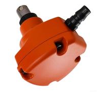 Mini martello pneumatico per falegnameria, strumento pneumatico compatto in lega e plastica con ugello magnetico per chiodi da 50-100 mm, design leggero da 0,63 kg in arancione e nero con kit di