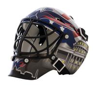 Mini maschera da portiere da hockey con logo della squadra NHL Washington Capitals e custodia - Maschera da portiere da collezione con loghi e co