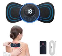 Mini Massaggiatore Cervicale, 8 Modalità e 19 Intensità Massaggiatore Elettrico per Collo con Display Digitale e Ttelecomando, per Alleviare i Dolori Muscolari del Corpo