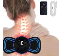 Mini Massaggiatore Cervicale, 8 Modalità e 19 Intensità Massaggiatore Elettrico per Collo con Display Digitale e Ttelecomando, per Alleviare i Dolori Muscolari del Corpo