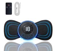 Mini Massaggiatore Cervicale, 8 Modalità e 19 Intensità Massaggiatore Elettrico per Collo con Display Digitale e Ttelecomando, per Addome, Braccia, Gambe e Schiena