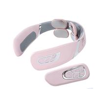 Mini massaggiatore della colonna vertebrale cervicale Massaggiatore per impacchi caldi della colonna vertebrale del collo ricaricabile,Pink