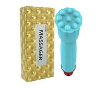 Mini massaggiatore portatile, impermeabile, in morbido silicone, per testa, viso, collo, spalle, schiena, per alleviare il dolore muscolare, ricaricabile tramite USB, disponibile in 10 modalità di