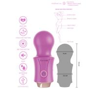 Mini massaggiatore vibrante wand vaginale piccolo vibratore anale in silicone