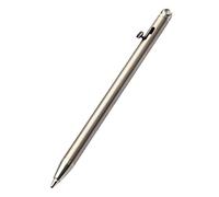 Mini matita in titanio Bolt-Action, penna tascabile retrattile, punta liscia e fine, accessorio caratteristico, design elegante e compatto, matite di precisione per la professione