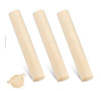 Mini mattarello in legno, confezione da 3 mattarelli classici francesi in legno, utensili da cucina per cuocere fondente, pasta, pane, crosta, pasticceria, biscotti, pizza, torta, design cilindrico