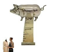 Mini metro a forma di maialino in stile antico, metro a nastro retrattile in ottone vintage a forma di maialino per cucito e artigianato, collezionisti e appassionati di cucito (1PC)