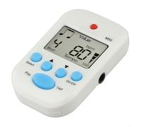 Mini metronomo per chitarra, violino e basso, strumenti a corda con clip LCD, ritmo digitale con funzione TAP, intervallo tempo 30-280 BPM, porta (bianco)