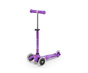 Mini Micro Deluxe LED Scooter - Viola per bambini da 2 a 5 anni - Nouvo