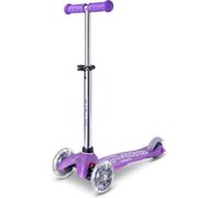MINI MICRO DELUXE originale FAIRY GLITTER viola LED mono pattino MONOPATTINO età