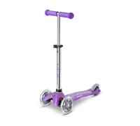 MINI MICRO DELUXE originale FAIRY GLITTER viola LED mono pattino MONOPATTINO età