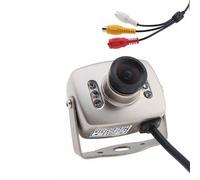 MINI MICRO TELECAMERA CAMERA A COLORI 6 LED IR RCA AUDIO VIDEO MICROFONO STAFFA