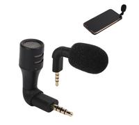 Mini microfono, mini microfono omnidirezionale jack da 3,5 mm Radio surround a 360° Microfono audio portatile Microfono lavalier senza filo per smartphone